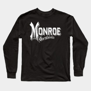 Vintage Monroe, MI Long Sleeve T-Shirt